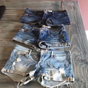 HOLLISTER DENIM SHORTS BUNDLE